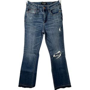 Judy Blue Jeans Denim Patch Mid Rise Slim Boot Cut